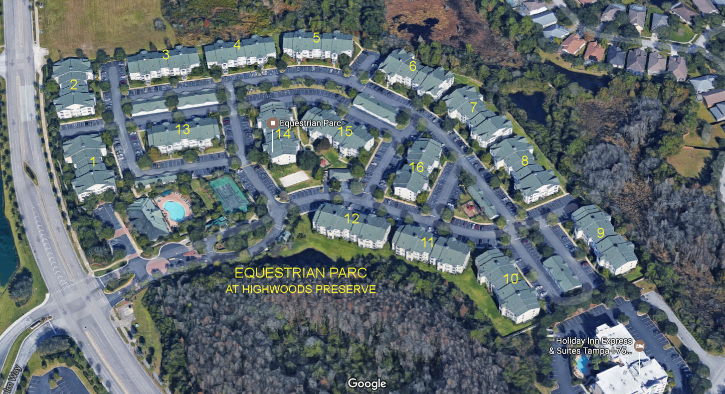 Aerial photo of Equestrian Parc at Highwoods Preserve 1-16