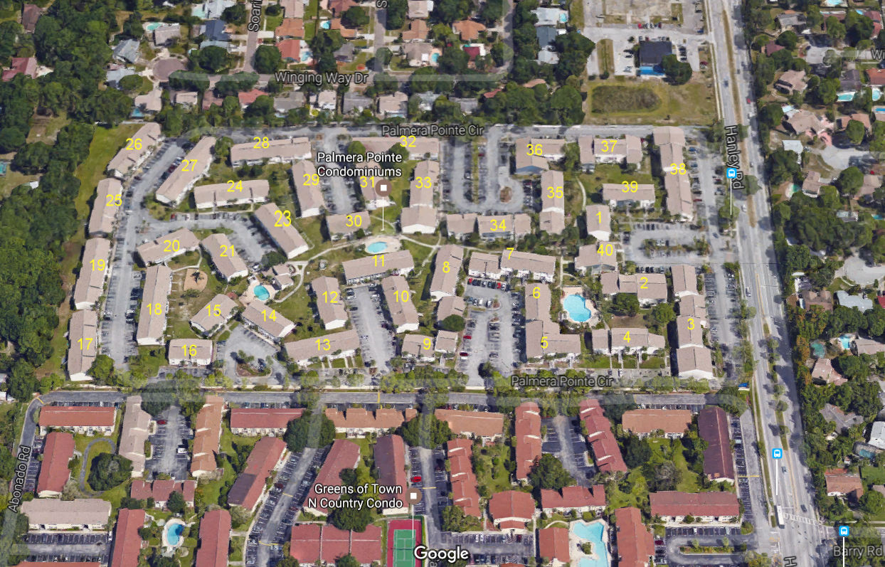 Aerial photo of Palmera Pointe