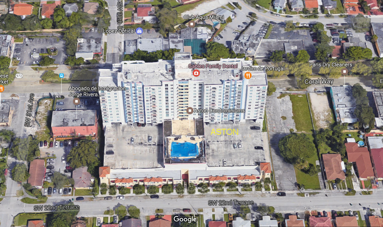 Aerial photo of Aston