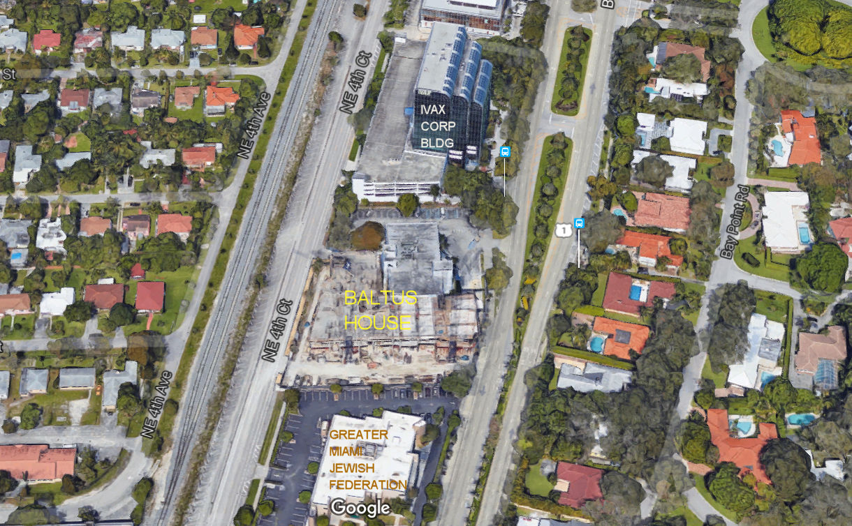 Aerial photo of Baltus House