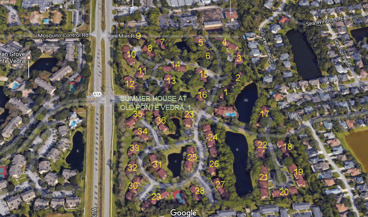 Aerial photo of Summer House at Old Ponte Vedra 1