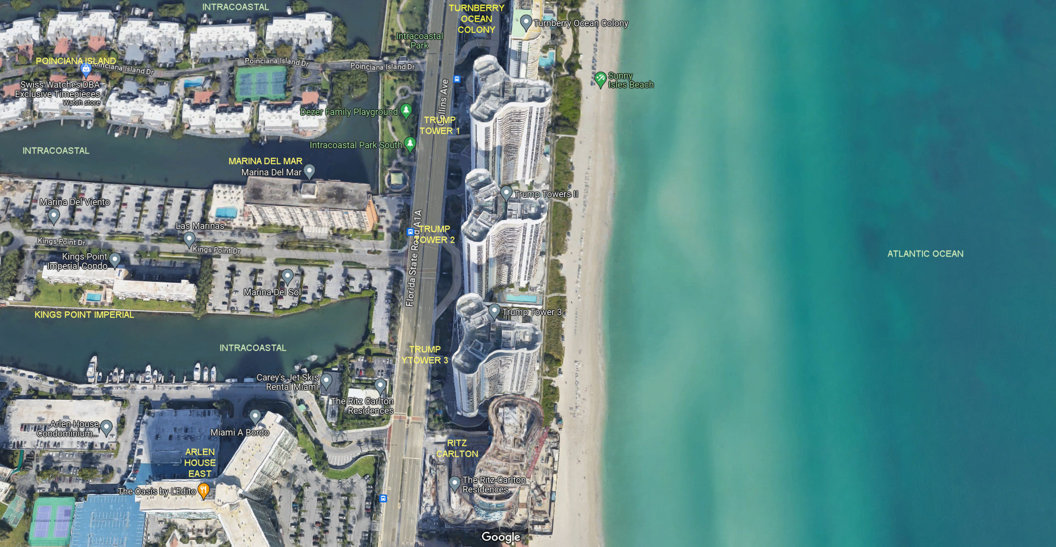 Aerial photo of Trump Tower 1