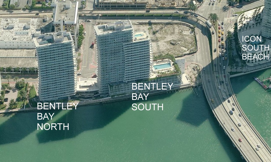 Aerial photo of Bentley Bay