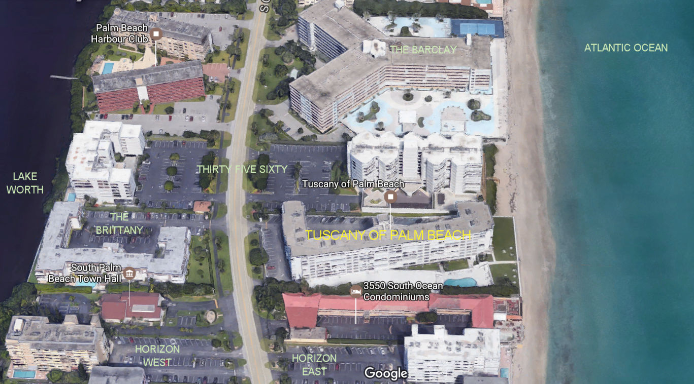 Aerial photo of Tuscany of Palm Beach