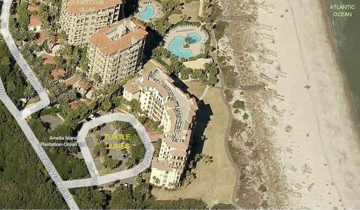 Aerial photo of Turtle Dunes