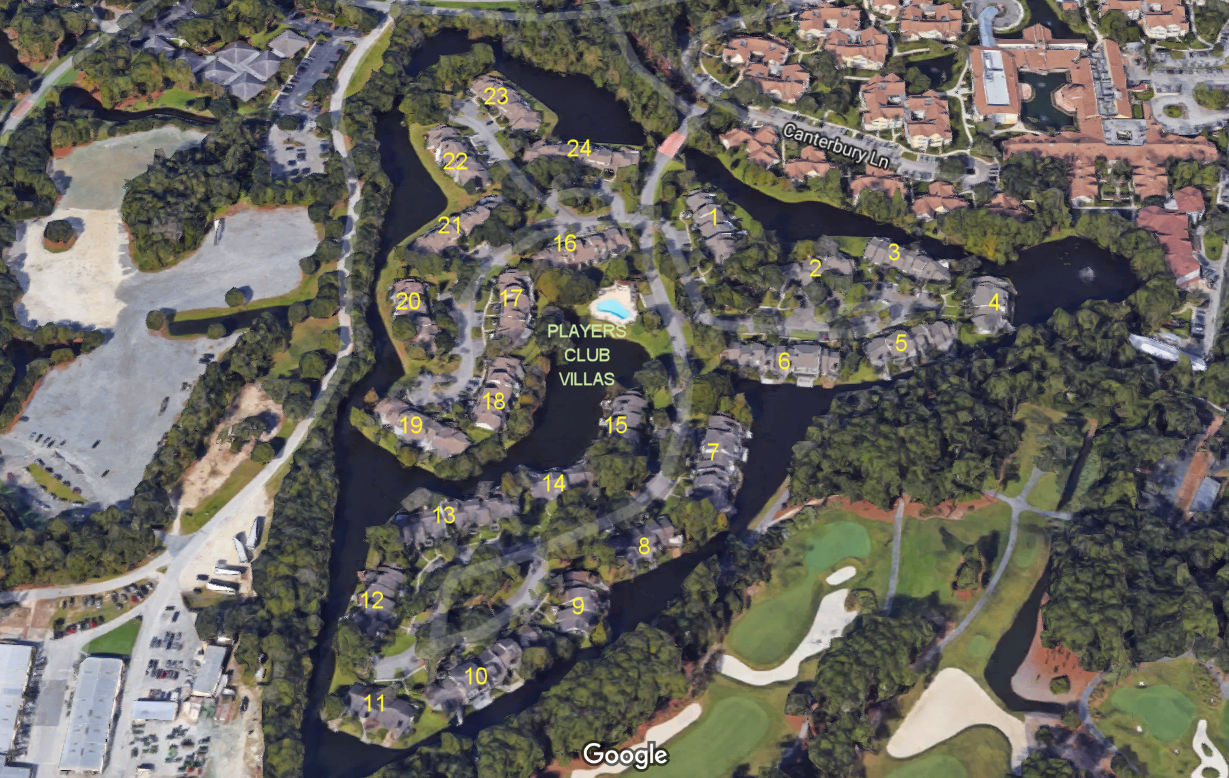 Aerial photo of Players Club Villas