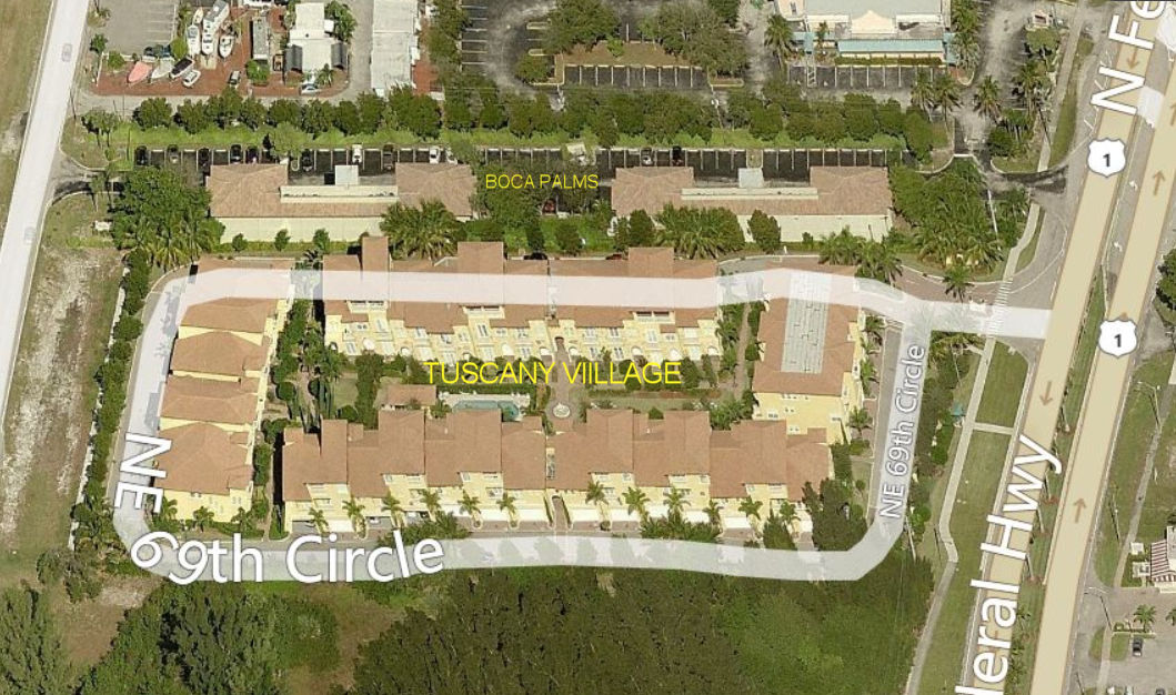 Aerial photo of Tuscany Village