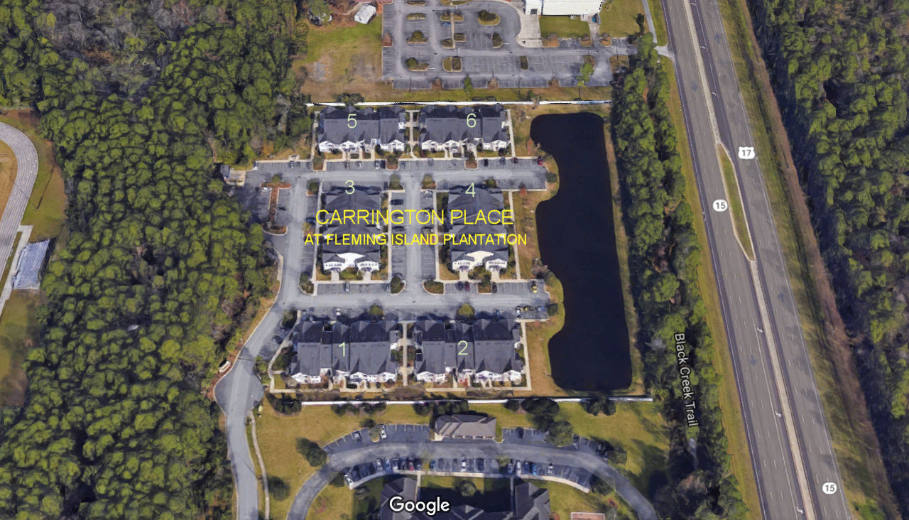 Aerial photo of Carrington Place at Fleming Island Plantation