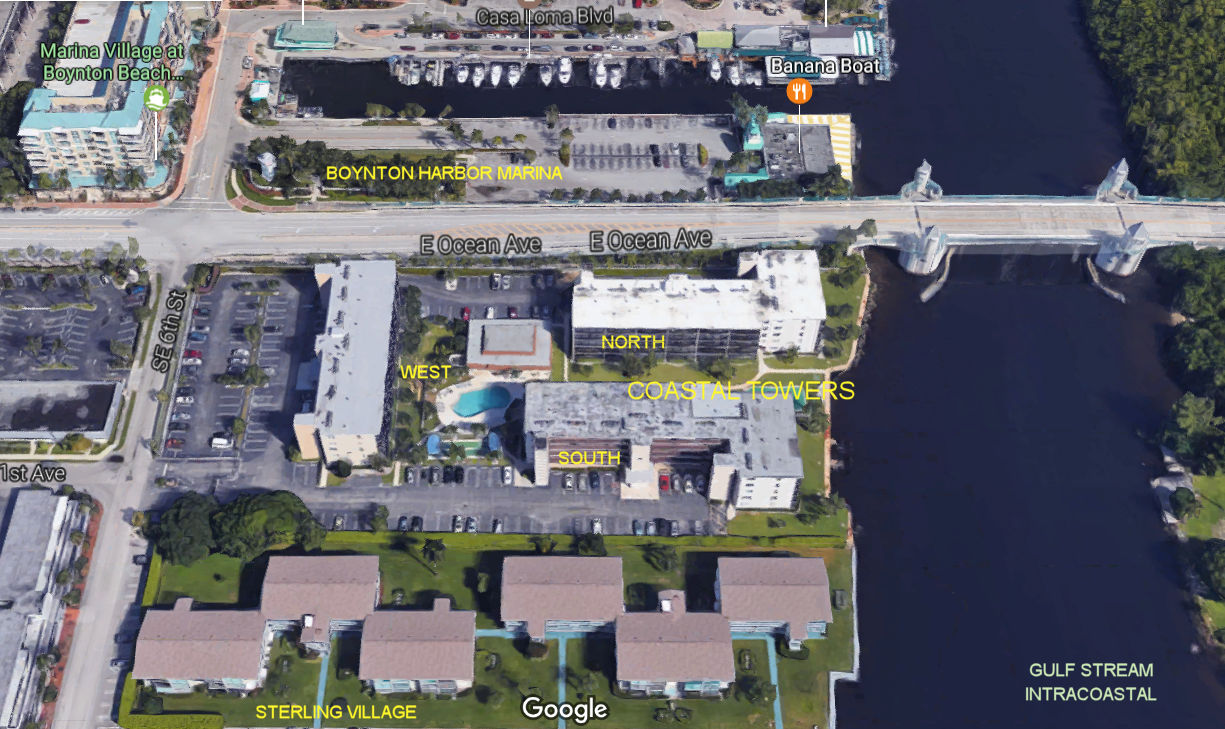 Aerial photo of Coastal Towers (North-South&West)