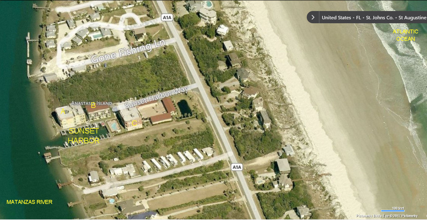 Aerial photo of Sunset Harbor