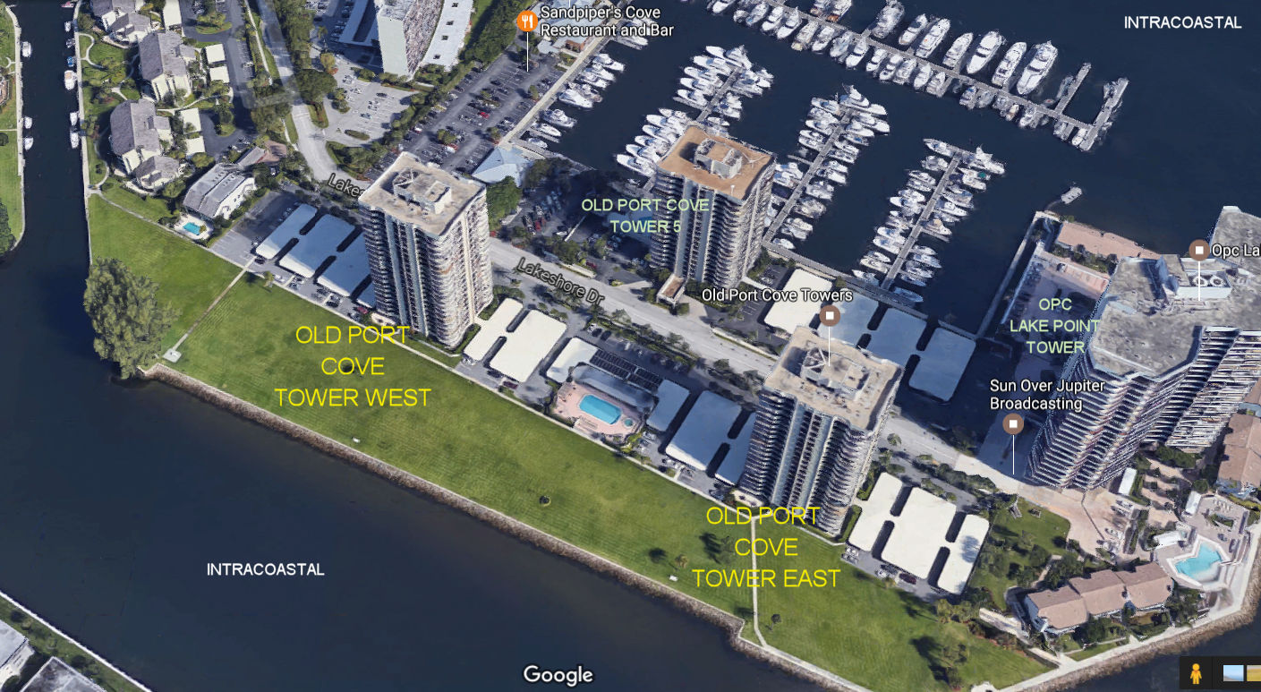 Aerial photo of Old Port Cove Tower East