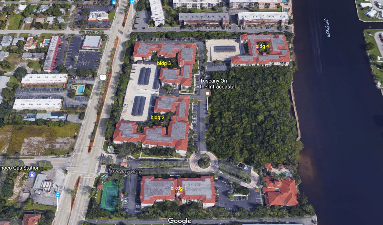 Aerial photo of Tuscany on the Intracoastal