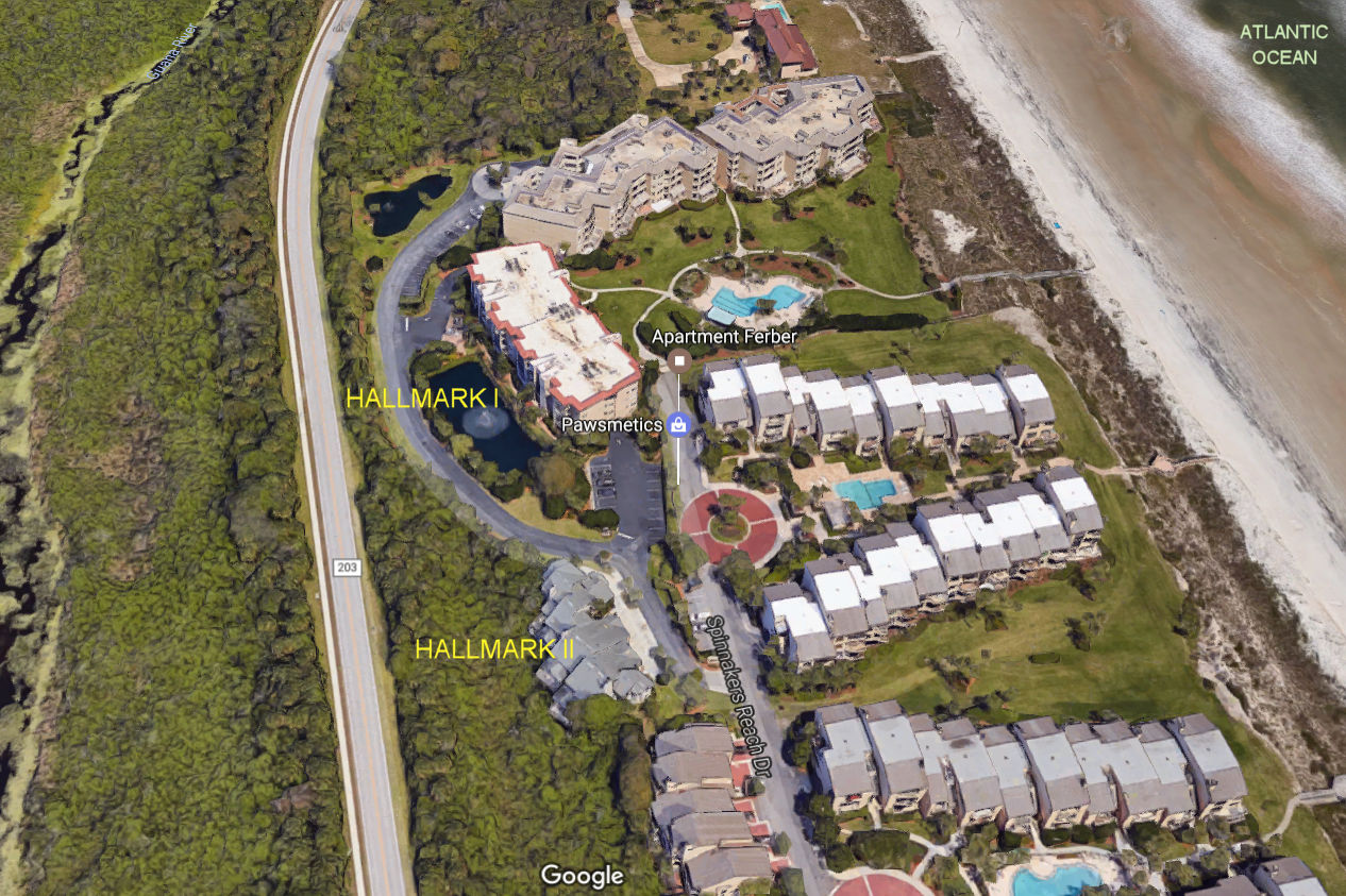 Aerial photo of Hallmark I & II