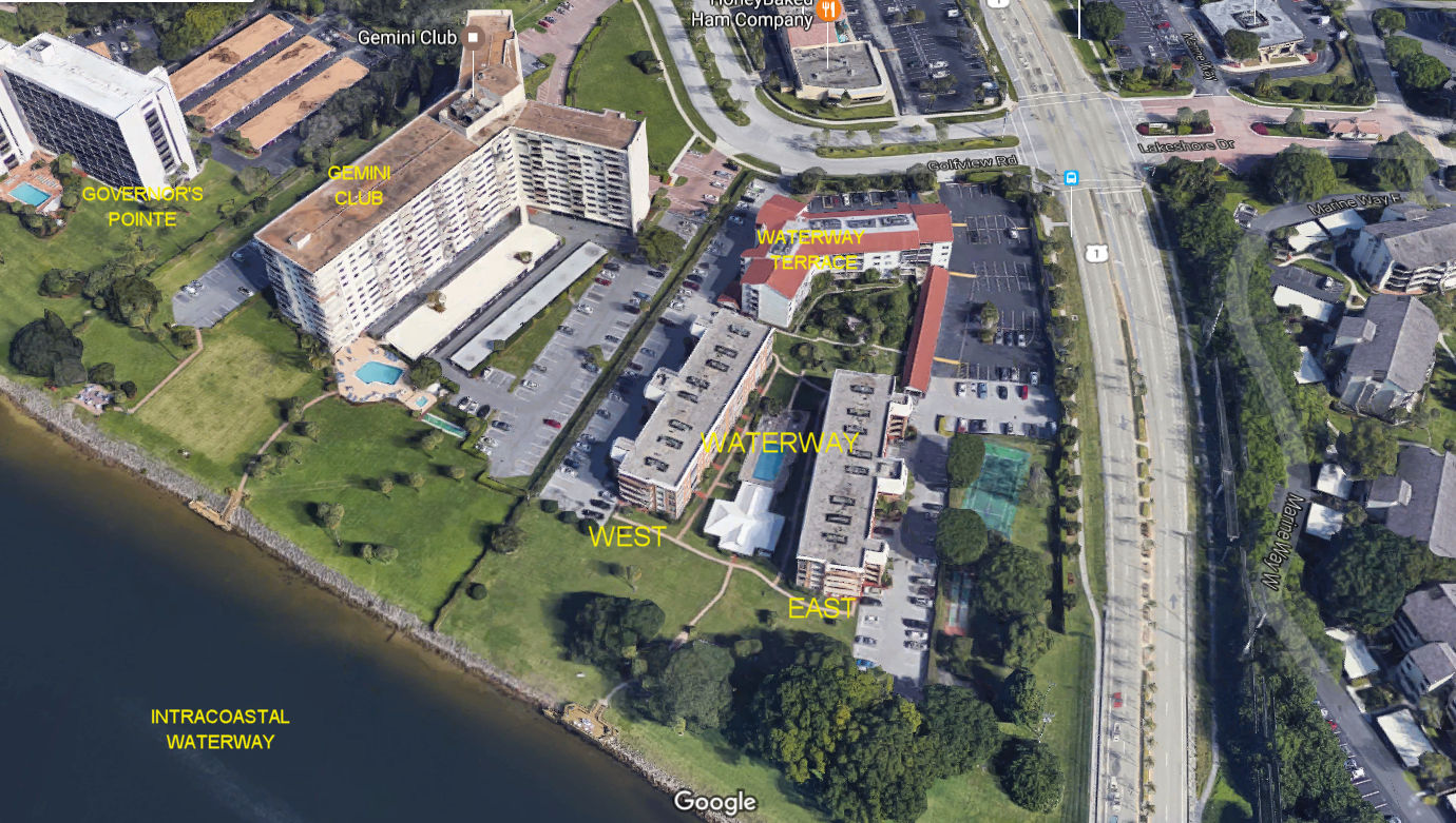 Aerial photo of Waterway West