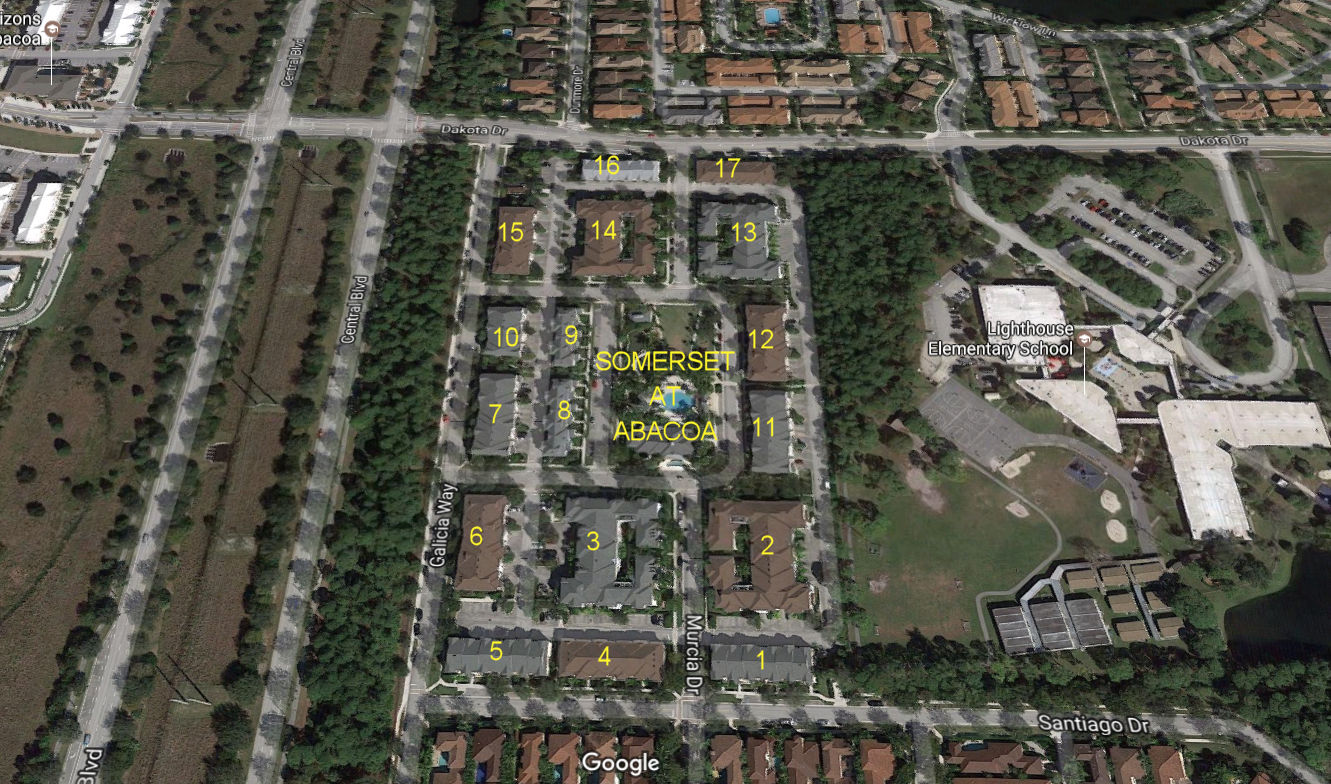 Aerial photo of Somerset at Abacoa