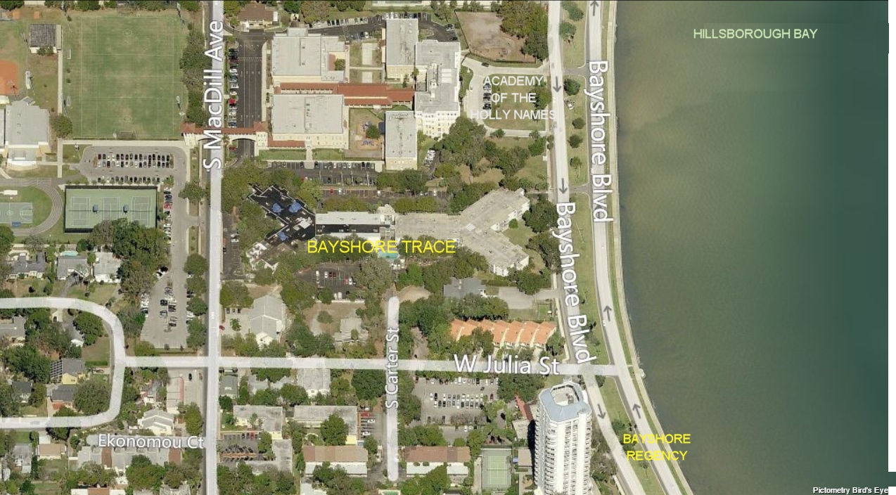 Aerial photo of Bayshore Trace