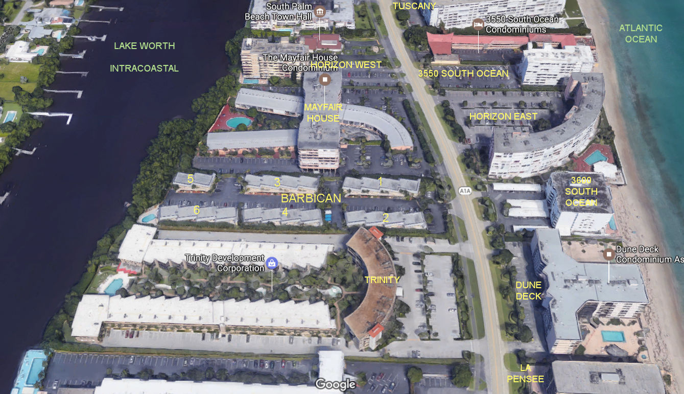 Aerial photo of Barbican