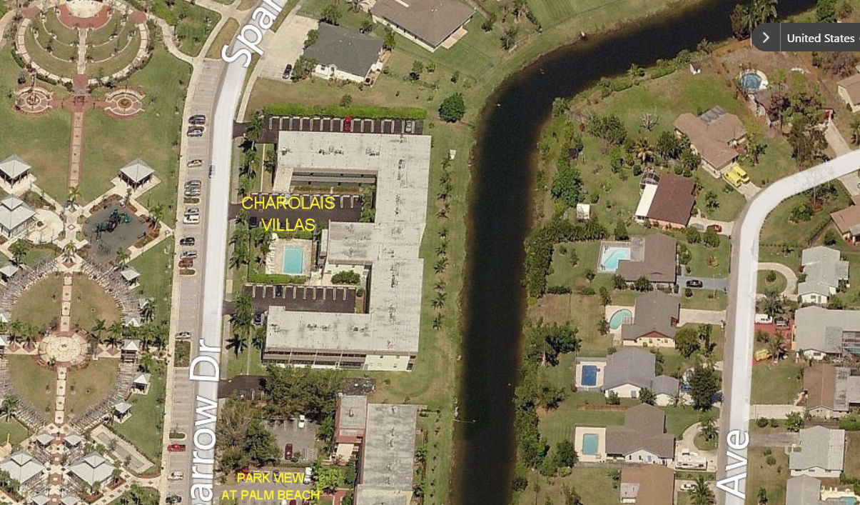 Aerial photo of Charolais Villas