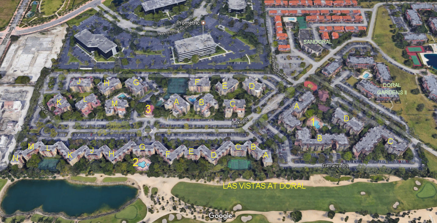 Aerial photo of Las Vistas at Doral II