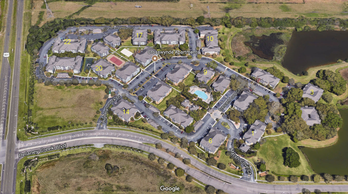 Aerial photo of CrossWynde