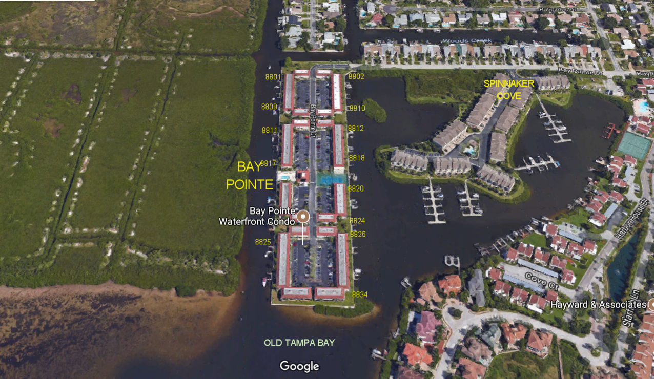 Aerial photo of Bay Pointe Waterfront