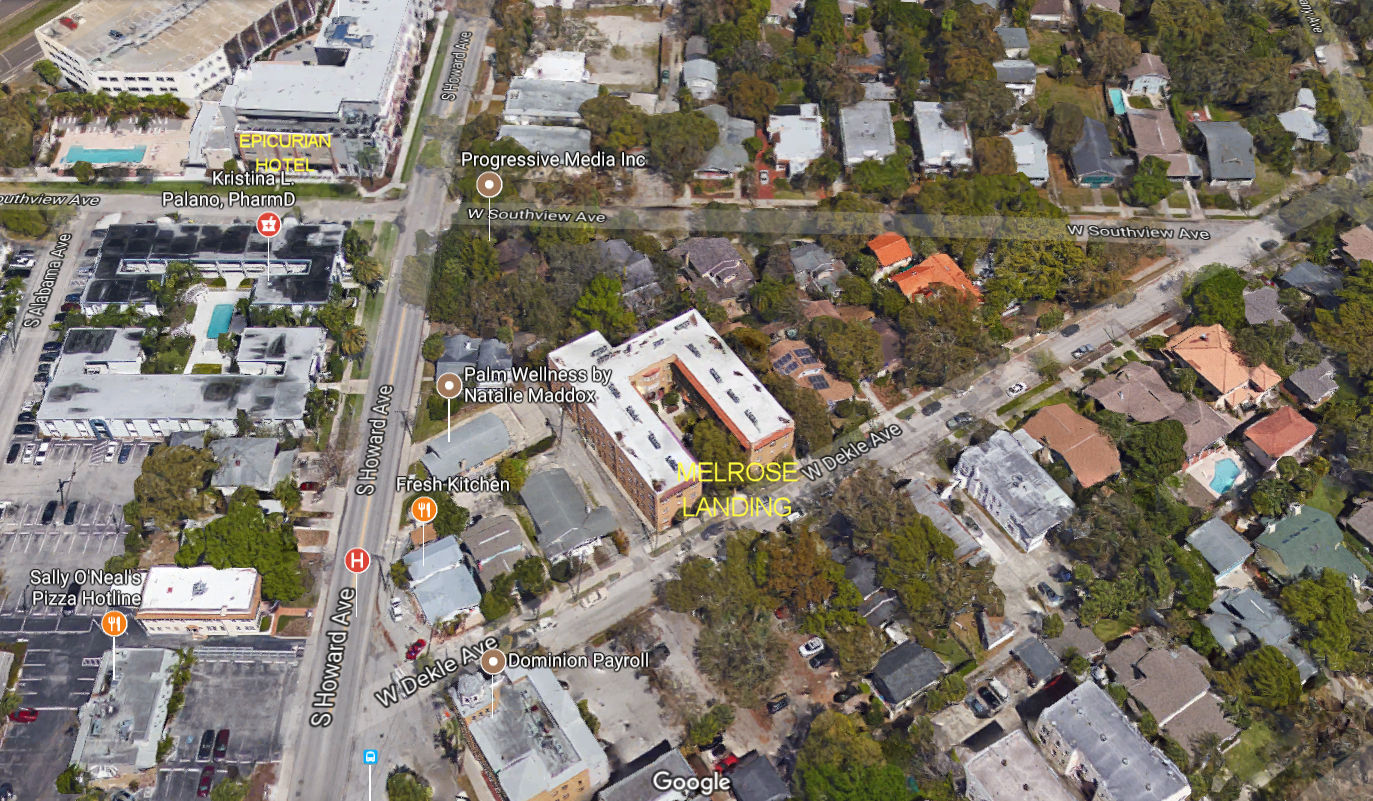 Aerial photo of Melrose Landing