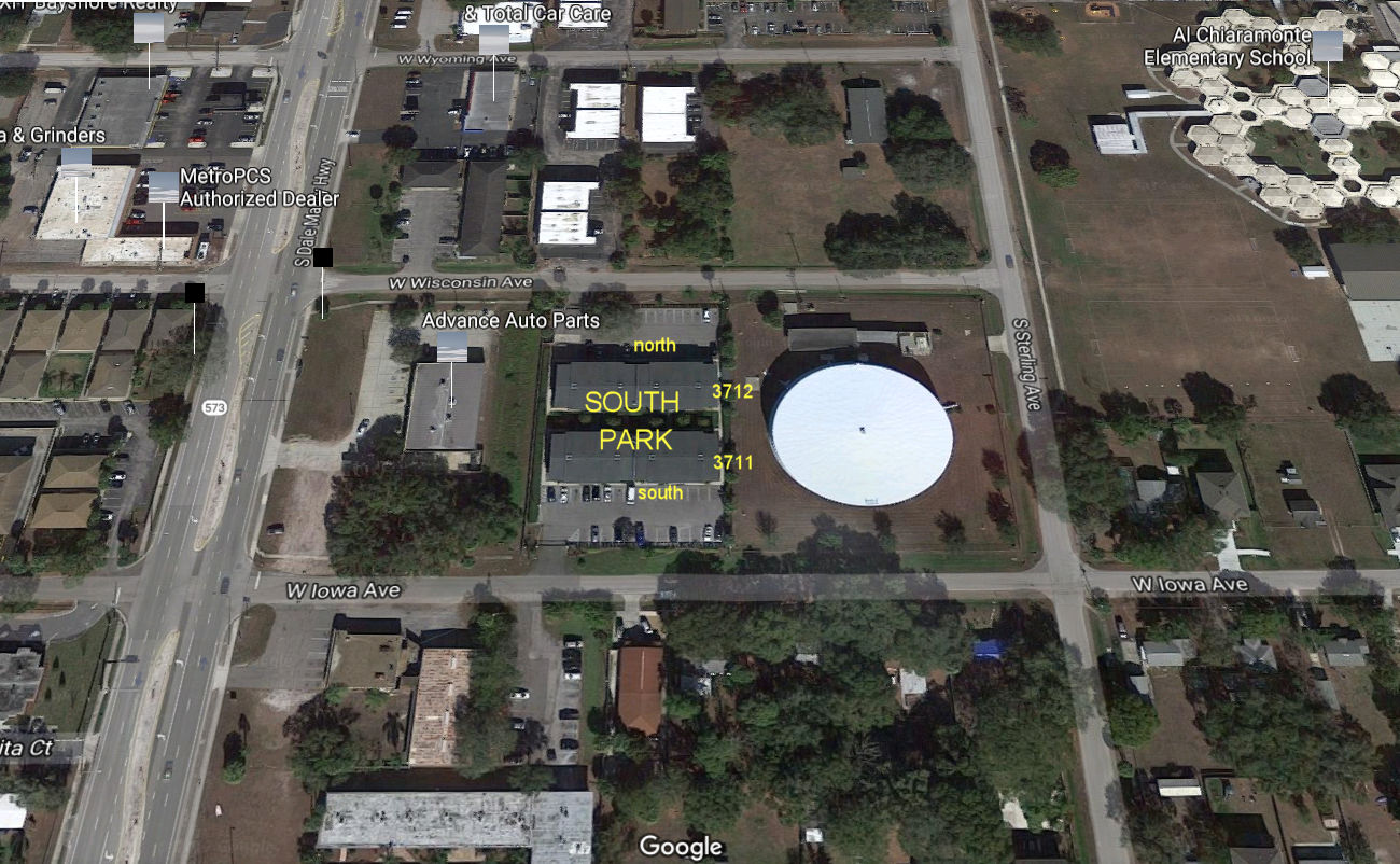 Aerial photo of South Park