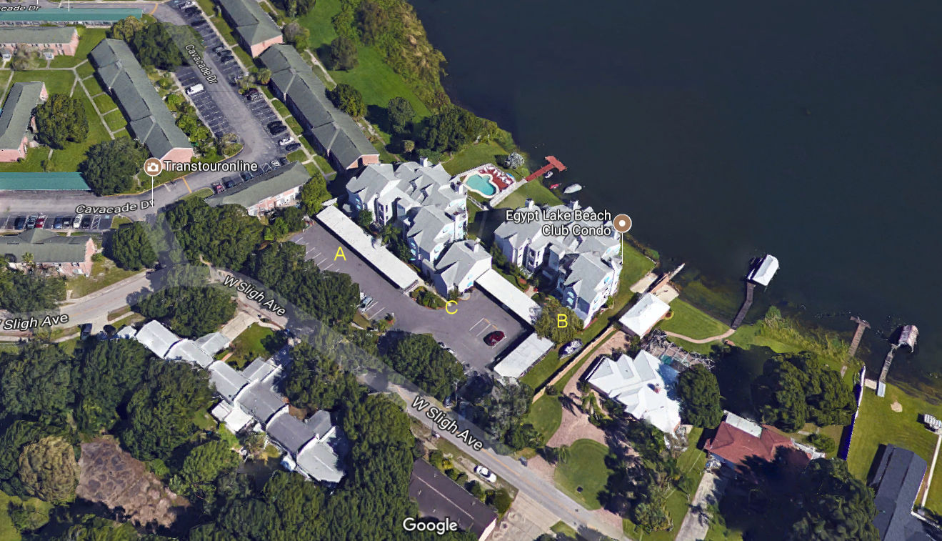 Aerial photo of Egypt Lake Beach Club