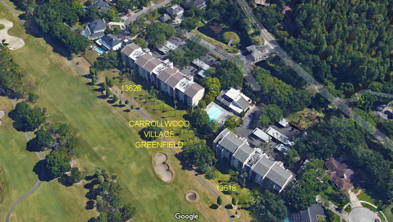 Aerial photo of Carrollwood Village Greenfield