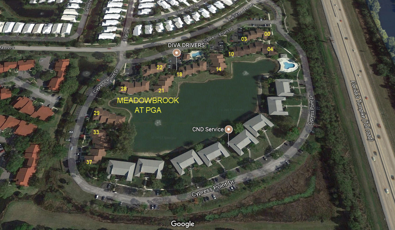 Aerial photo of Meadowbrook at PGA