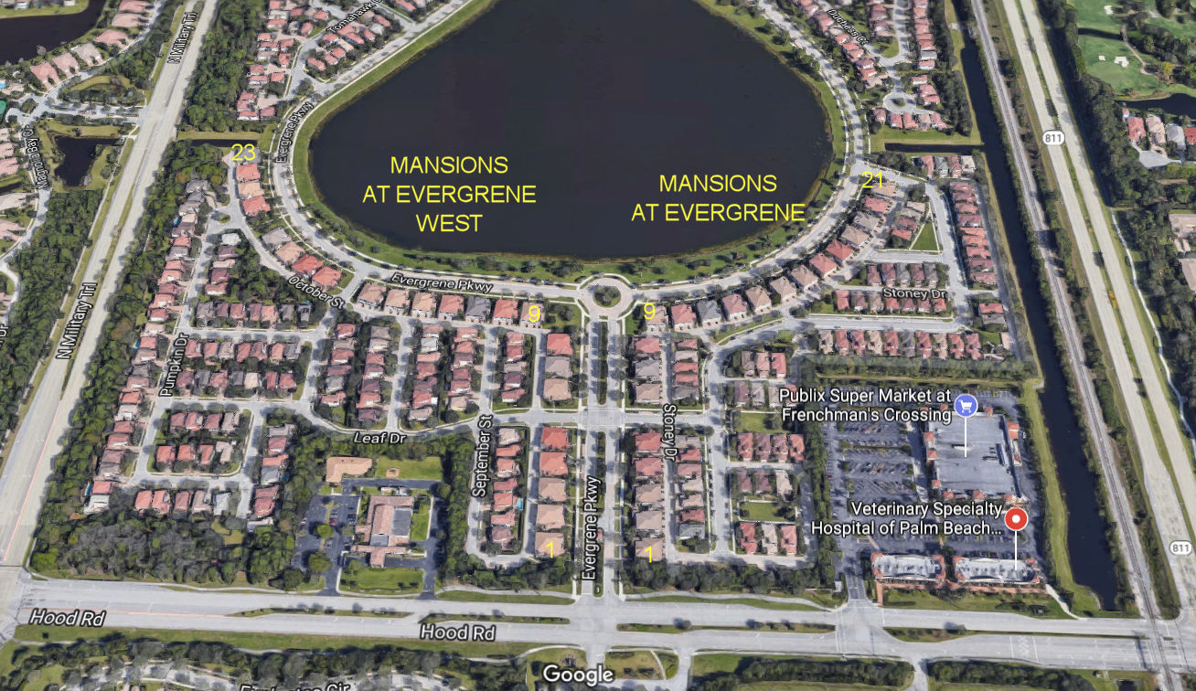 Aerial photo of Mansions at Evergrene (West)