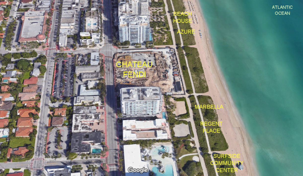 Aerial photo of Fendi Chateau Residences