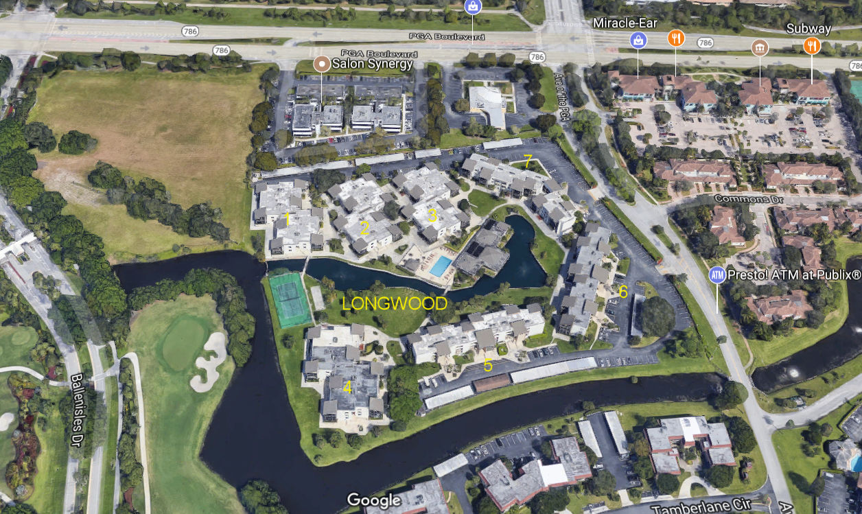 Aerial photo of Longwood 1-2&3