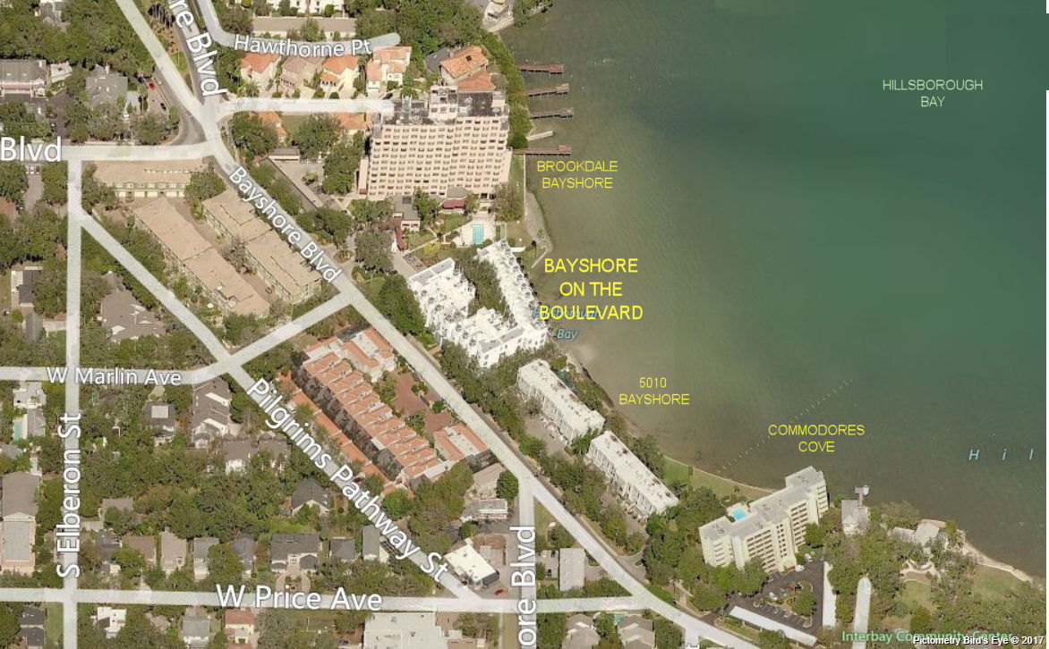 Aerial photo of Bayshore on the Boulevard