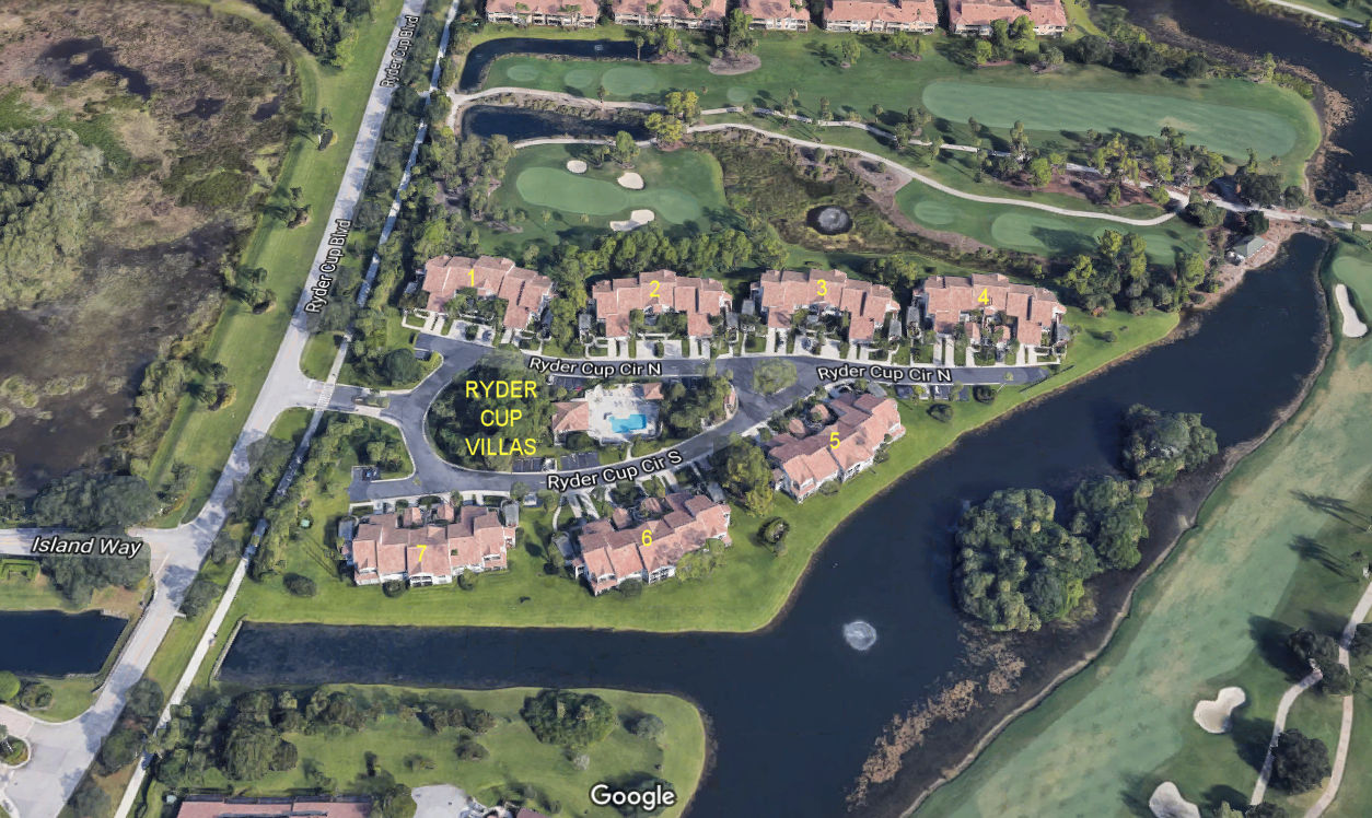 Aerial photo of Ryder Cup Villas