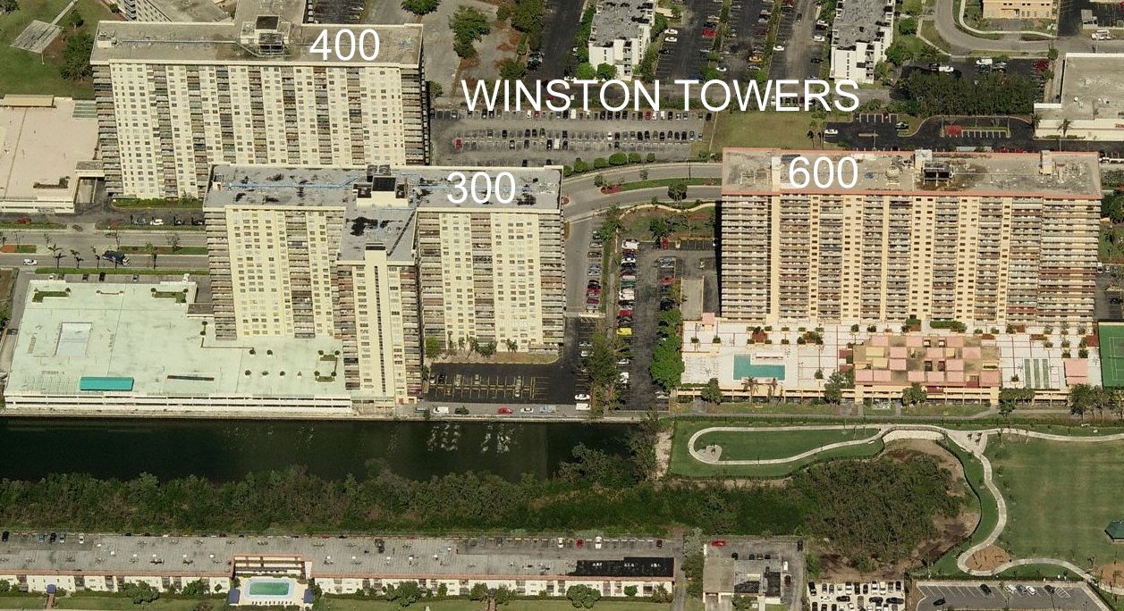Aerial photo of Winston Tower 300