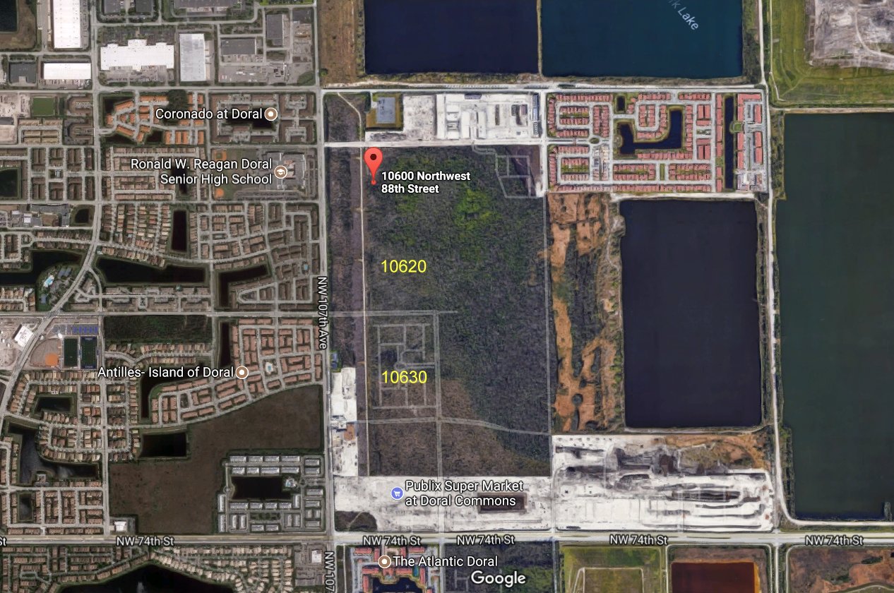 Aerial photo of Adagio at Central Park 10600-10620-10630