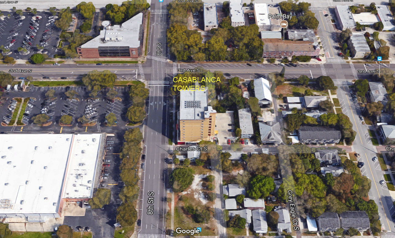 Aerial photo of Casablanca Towers