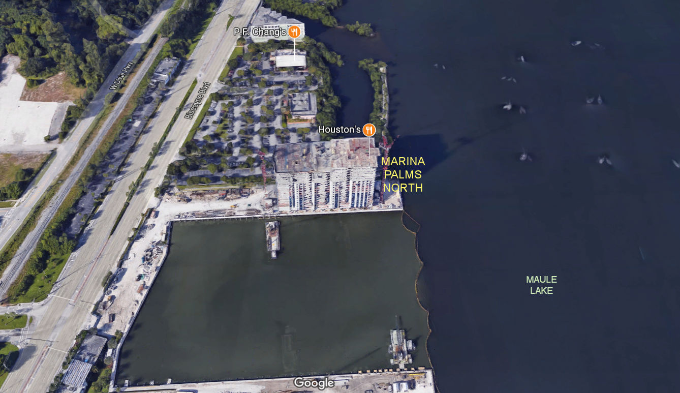 Aerial photo of Marina Palms Residences North