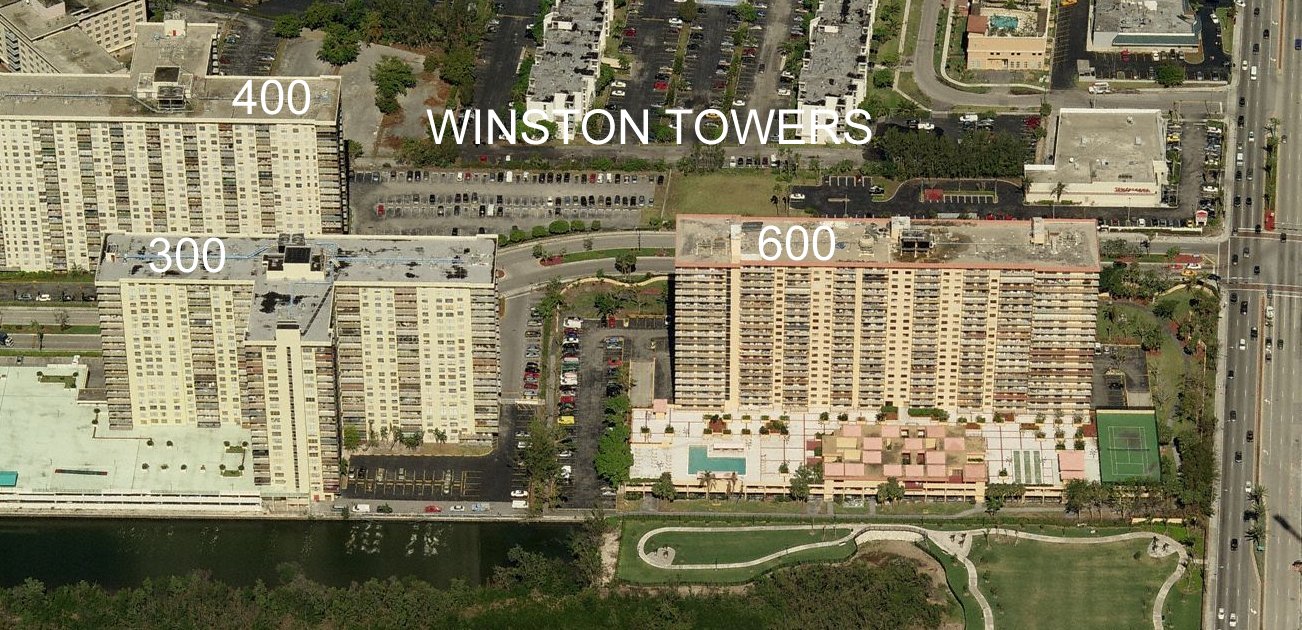 Aerial photo of Winston Tower 600