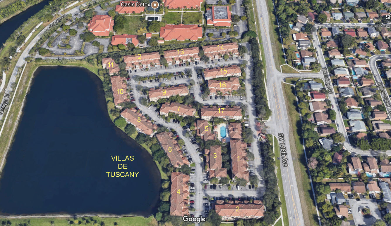 Aerial photo of Villas de Tuscany