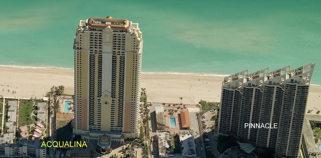 Aerial photo of Acqualina
