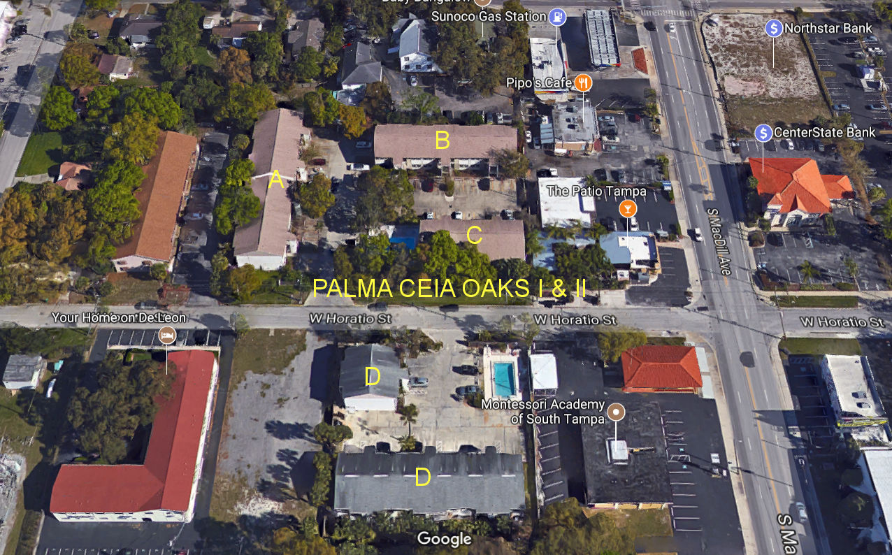 Aerial photo of Palma Ceia Oaks