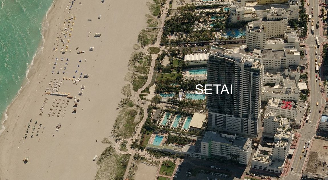 Aerial photo of Setai