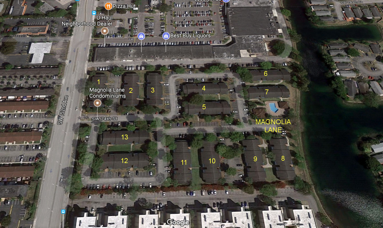 Aerial photo of Magnolia Lane