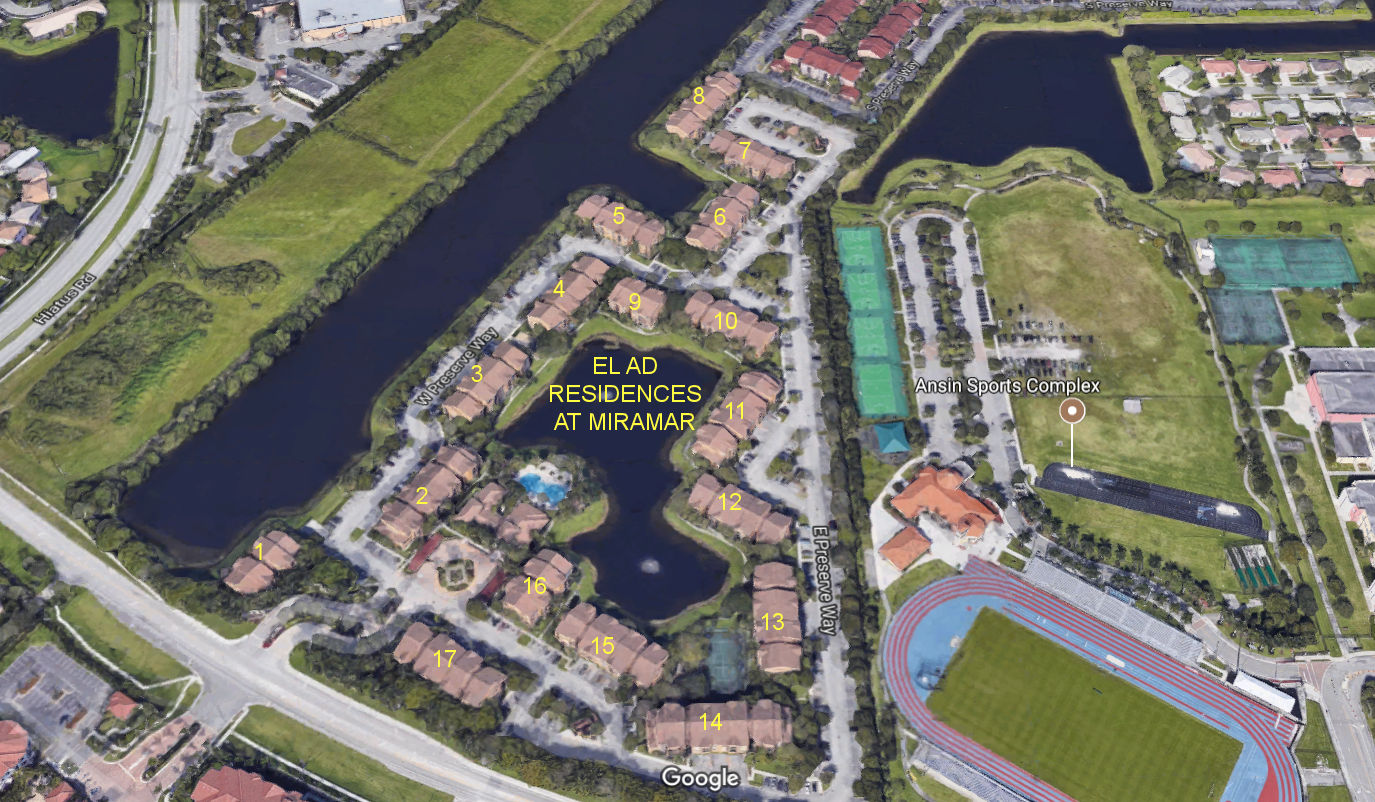 Aerial photo of El Ad Residences at Miramar