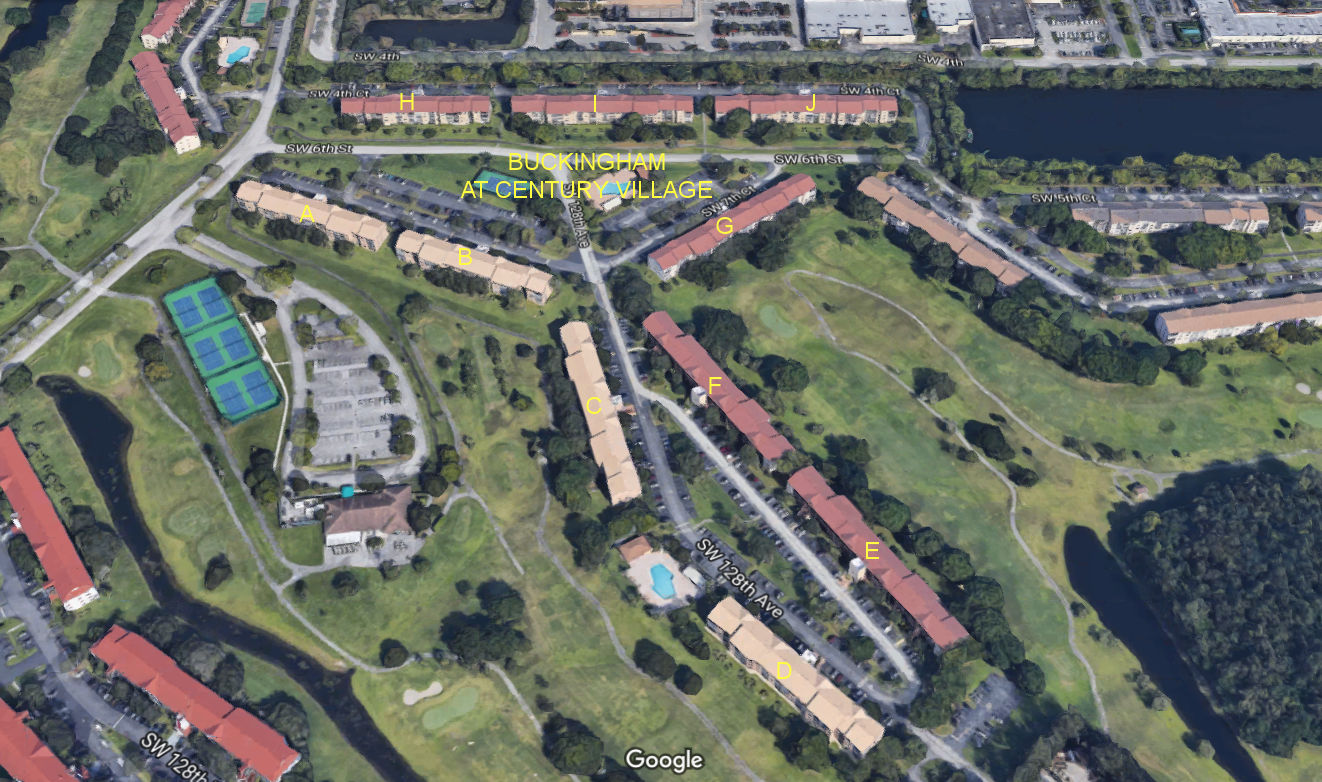 Aerial photo of Buckingham at Century Village