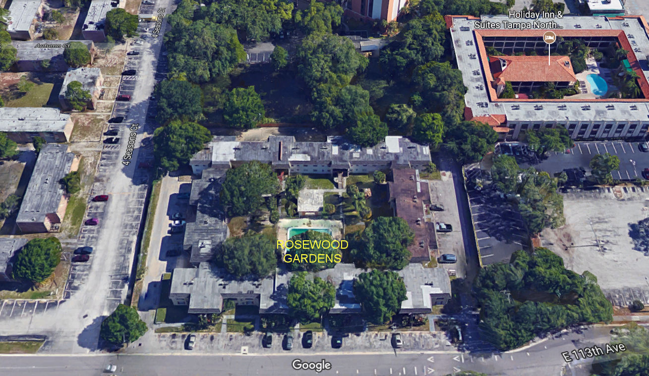 Aerial photo of Rosewood Gardens