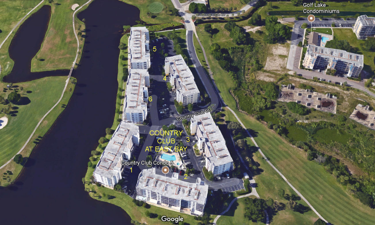 Aerial photo of Country Club at East Bay (1-5)