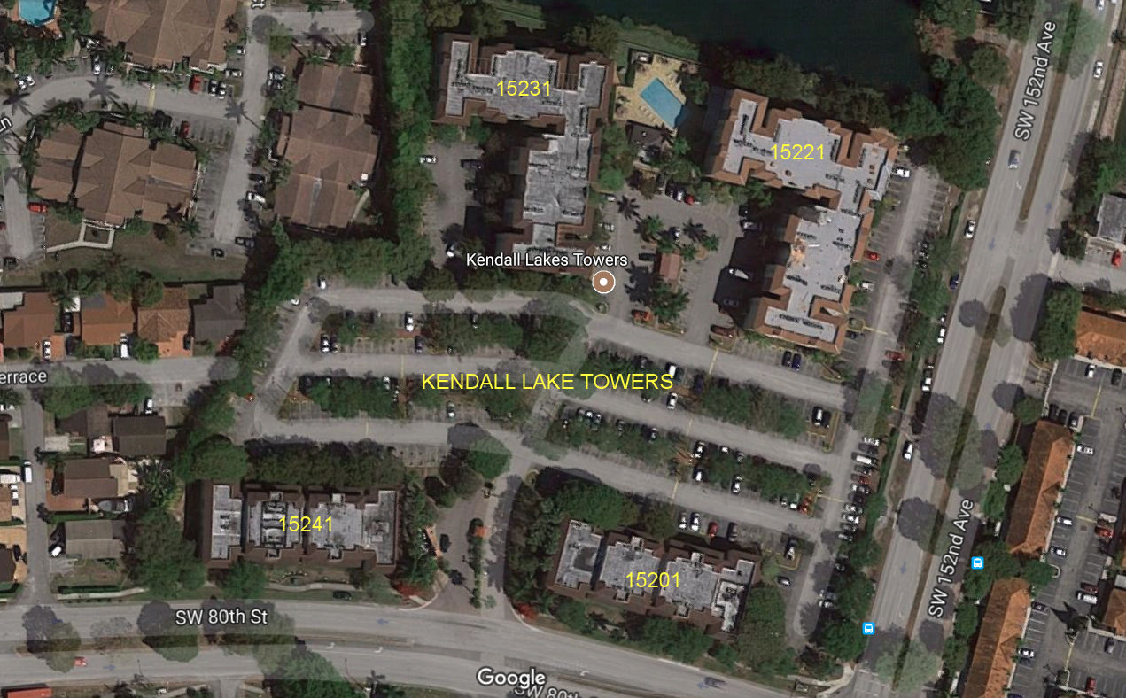 Aerial photo of Kendall Lake Towers (1-4)